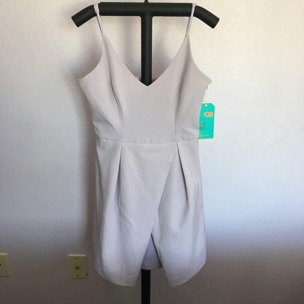 GB Lavender V-Neck Swing Dress - Picture 4 of 7